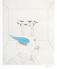 1974 | Selbst mit Hund und Flügel