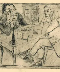 1948 | Zwei Männer am Tisch