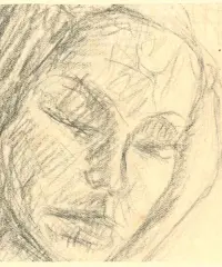 1954 | Frauenportrait aus Gästebuch