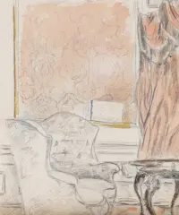 1945 | Ecke im roten Salon - Schloß Eutin