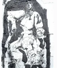 1946 | Sitzende Frau