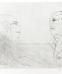 1976 | Paul mit Maske und Karin