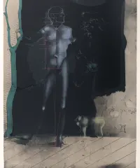 1970 | Adam, sich an das Bäumchen der Erkenntnis haltend