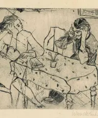 1948 | Zwei Personen am Tisch