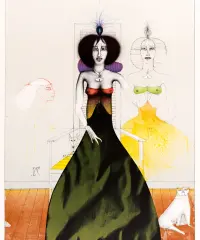 1998 | Eine schöne Frau mit ihren zwei Hunden