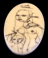 2001 | Medaillon »Akt mit Kind«