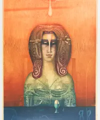 1988 | Frau mit Eierbecher