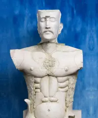 1994 | Sitzender Mann, Gips