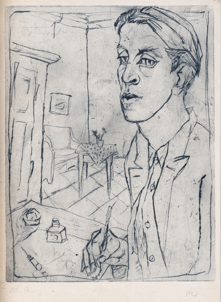 1948 | Junger Mann zeichnend (Selbst?)